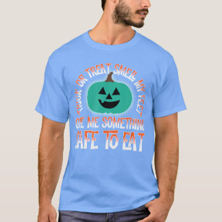 Teal Pumpkin Halloween Food Allergy Project Trick  T-Shirt