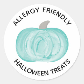 Teal Pumpkin Halloween Nonfood Treats Classic Round Sticker