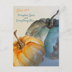 Teal Pumpkin Postcard