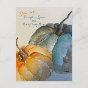 Teal Pumpkin Postcard