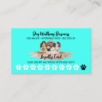 Teal Punch Dog Walker Loyalty Discount