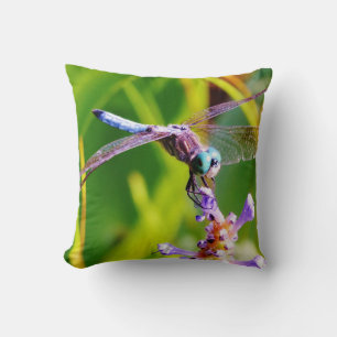 Teal & purple Dragonfly Cushion