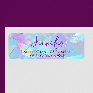 Teal & Purple Iridescent Design, Script Name