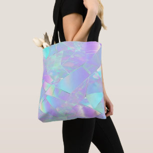 Teal & Purple Iridescent Design Tote Bag