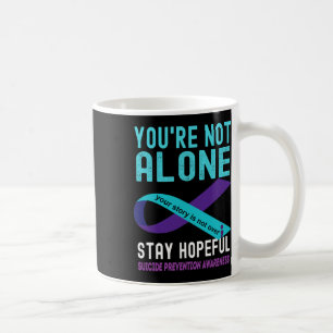 Teal Purple Ribbon Support Suicide Prevention Awar Coffee Mug