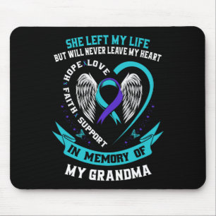 Teal Purple Suicide Awareness Shirt Grandma Preven Mouse Mat