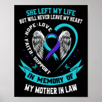 Teal Purple Suicide Awareness Shirt Mother In Law