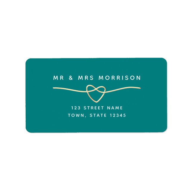 Teal Return Address Label (Front)