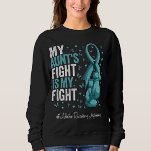 Teal Ribbon Aunt Addiction Recovery Awareness Sweatshirt