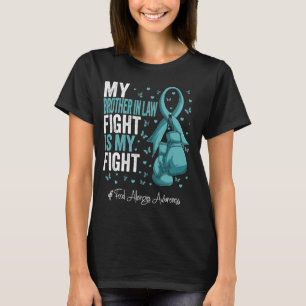 Teal Ribbon Brother In Law Food Allergies Awarenes T-Shirt