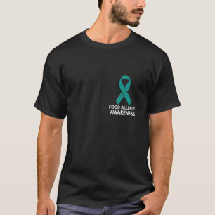 Teal Ribbon Food Allergy Awareness Month Support G T-Shirt