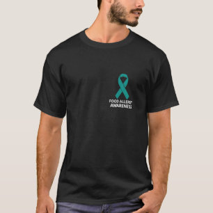 Teal Ribbon Food Allergy Awareness Month Support G T-Shirt