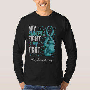 Teal Ribbon Grandfather Dysautonomia Awareness T-Shirt