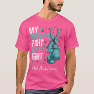 Teal Ribbon Grandfather Food Allergies Awareness T-Shirt
