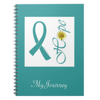 Teal Ribbon Hope Notebook