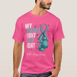 Teal Ribbon Husband Food Allergies Awareness T-Shirt