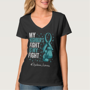 Teal Ribbon Neighbour Dysautonomia Awareness T-Shirt