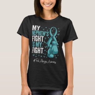 Teal Ribbon Nephew Food Allergies Awareness T-Shirt
