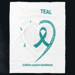 Teal Ribbon Ovarian Cancer Awareness Gifts Fleece Blanket<br><div class="desc">Gift for Granddaughter: I'll always be with you, Never forget how much i love you.Ideal gift for your Grandaughter. for graduation,  birthday,  travel,  wedding,  recognition,  deployment,  reunion,  Christmas,  Hanukkah or any special occasion.</div>