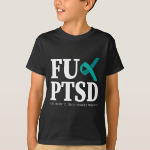 Teal Ribbon Ptsd Awareness - Support Stress Awaren T-Shirt