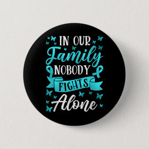 Teal Ribbon Ptsd Posttraumatic Stress Anxiety 6 Cm Round Badge