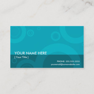 teal rings business card