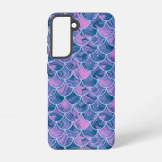 Teal rose scales samsung galaxy case
