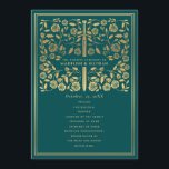 Teal Royal Mediaeval Sword Wedding Program Programme<br><div class="desc">Elegant and modern wedding design inspired by the mediaeval fantasy genre. Design is not real foil. You can customise this further by clicking on the "PERSONALIZE" button. Matching Items in our shop for a complete party theme.</div>