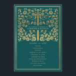 Teal Royal Mediaeval Sword Wedding Program Programme<br><div class="desc">Elegant and modern wedding design inspired by the mediaeval fantasy genre. Design is not real foil. You can customise this further by clicking on the "PERSONALIZE" button. Matching Items in our shop for a complete party theme.</div>