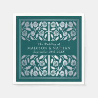 Teal Royal Medieval Silver Sword Wedding