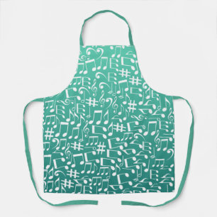 Teal Shades Sea Green Blue Aquamarine Apron
