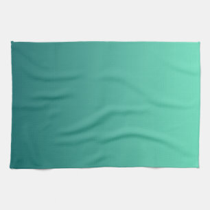 Teal Shades Sea Green Blue Aquamarine  Tea Towel