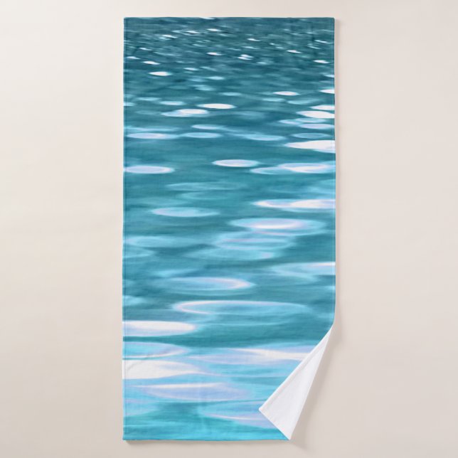 Teal shimmer bath towel (Bath Towel)