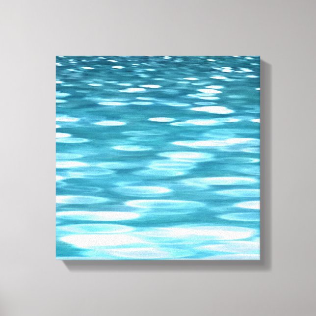 Teal shimmer canvas print (Front)