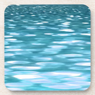 Teal shimmer coaster