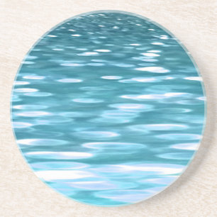 Teal shimmer coaster