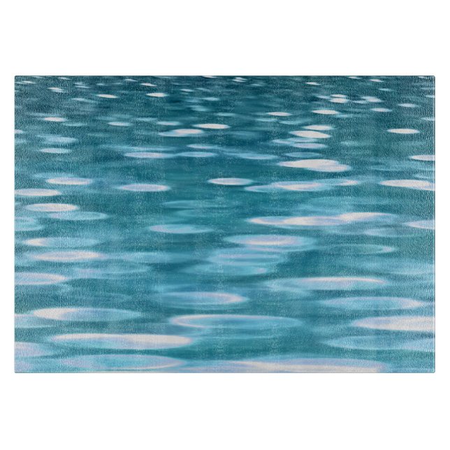 Teal shimmer cutting board (Front)