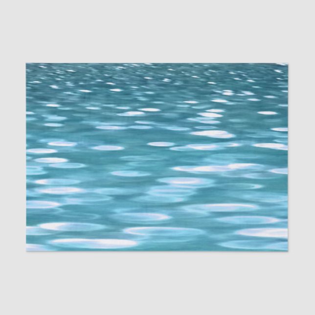 Teal shimmer tissue paper (Front)