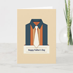 Teal Shirt Fathers Day Card