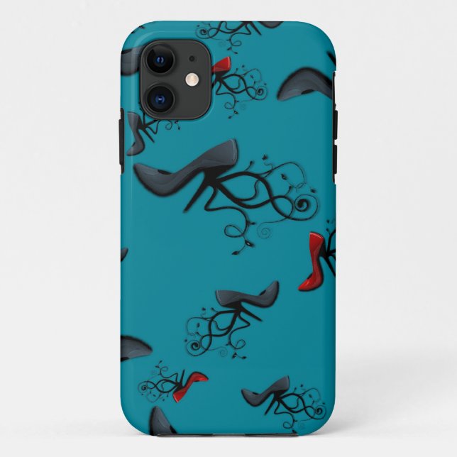 Teal Shoes Case-Mate iPhone Case (Back)