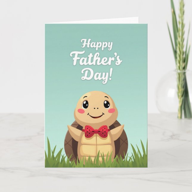 Teal Sky Fathers Day Art Card (Front)