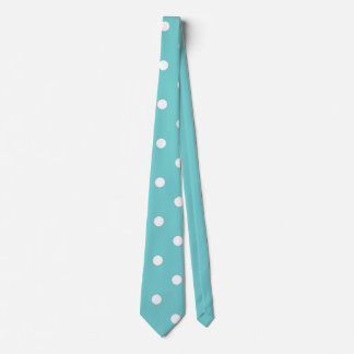 Teal Sky Polka Dot Neck Tie