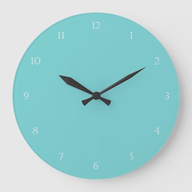 Teal Sky Wall Clock (Front)