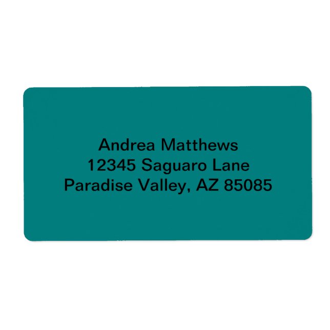 Teal Solid Colour (Front)