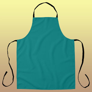 Teal Solid Colour Classic Elegant Apron