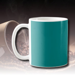Teal Solid Colour Classic Elegant Coffee Mug