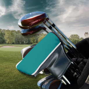 Teal Solid Colour Classic Elegant Golf Head Cover