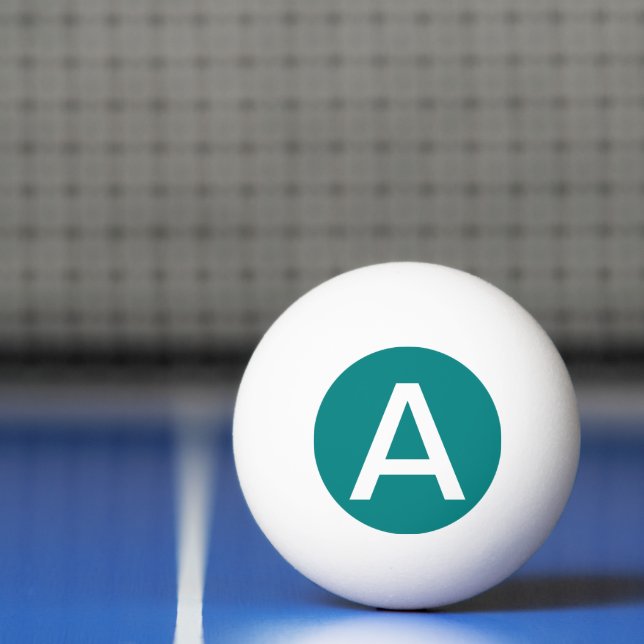 Teal Solid Colour Ping Pong Ball (Net)