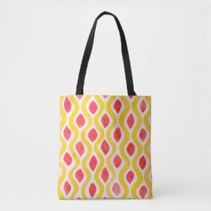 Teal Spiral Abstract. Tye Dye Shirt Circle. Grunge Tote Bag