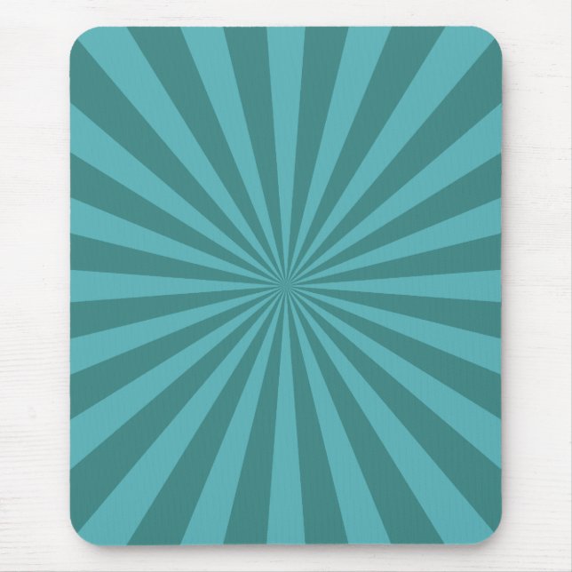 Teal StarBurst Mouse Mat (Front)